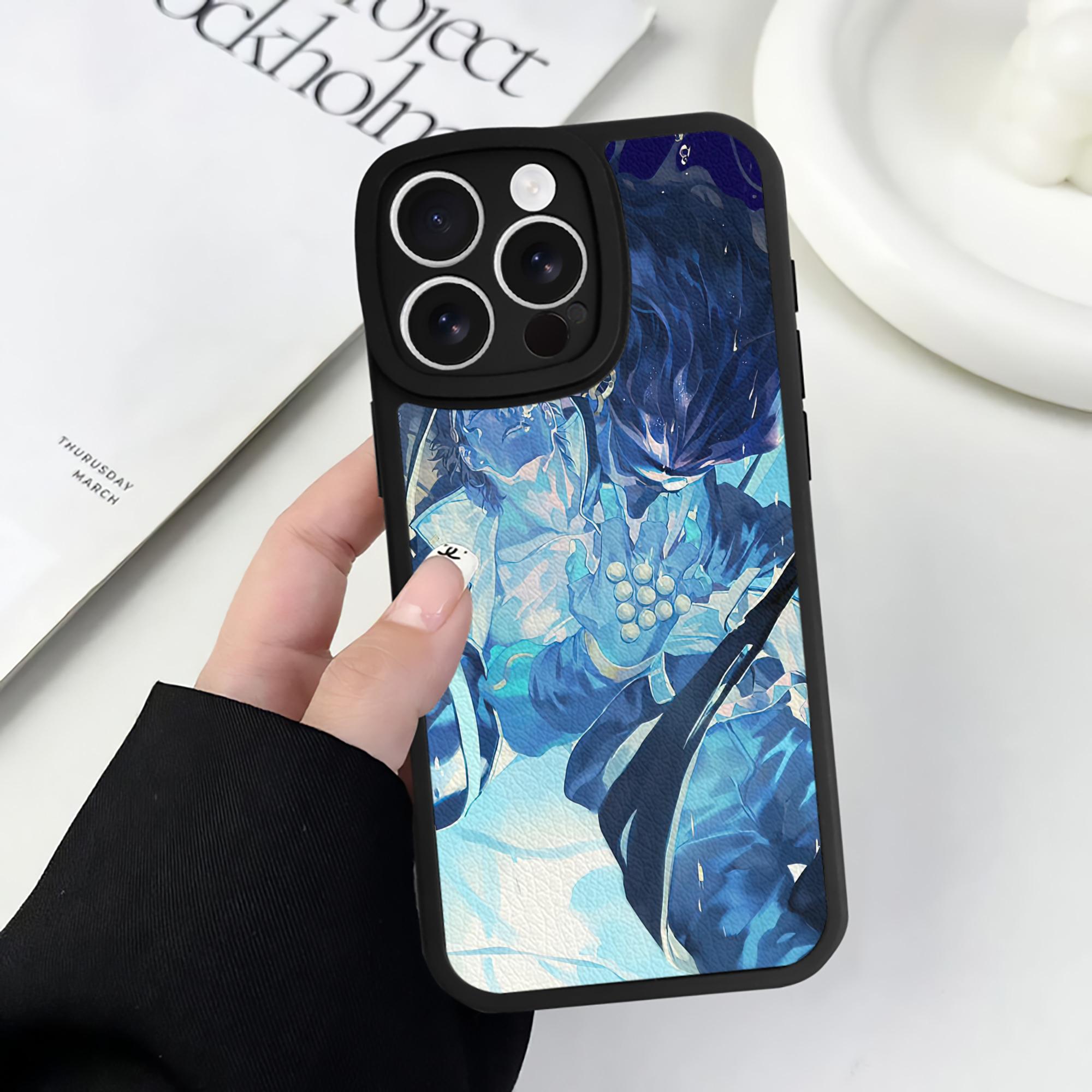（画像用） ジョジョの奇妙な冒険 JoJo's Bizarre Adventure 【iPhone 16シリーズ対応】シリコンスマホケース（レザー調） 材質：シリコン